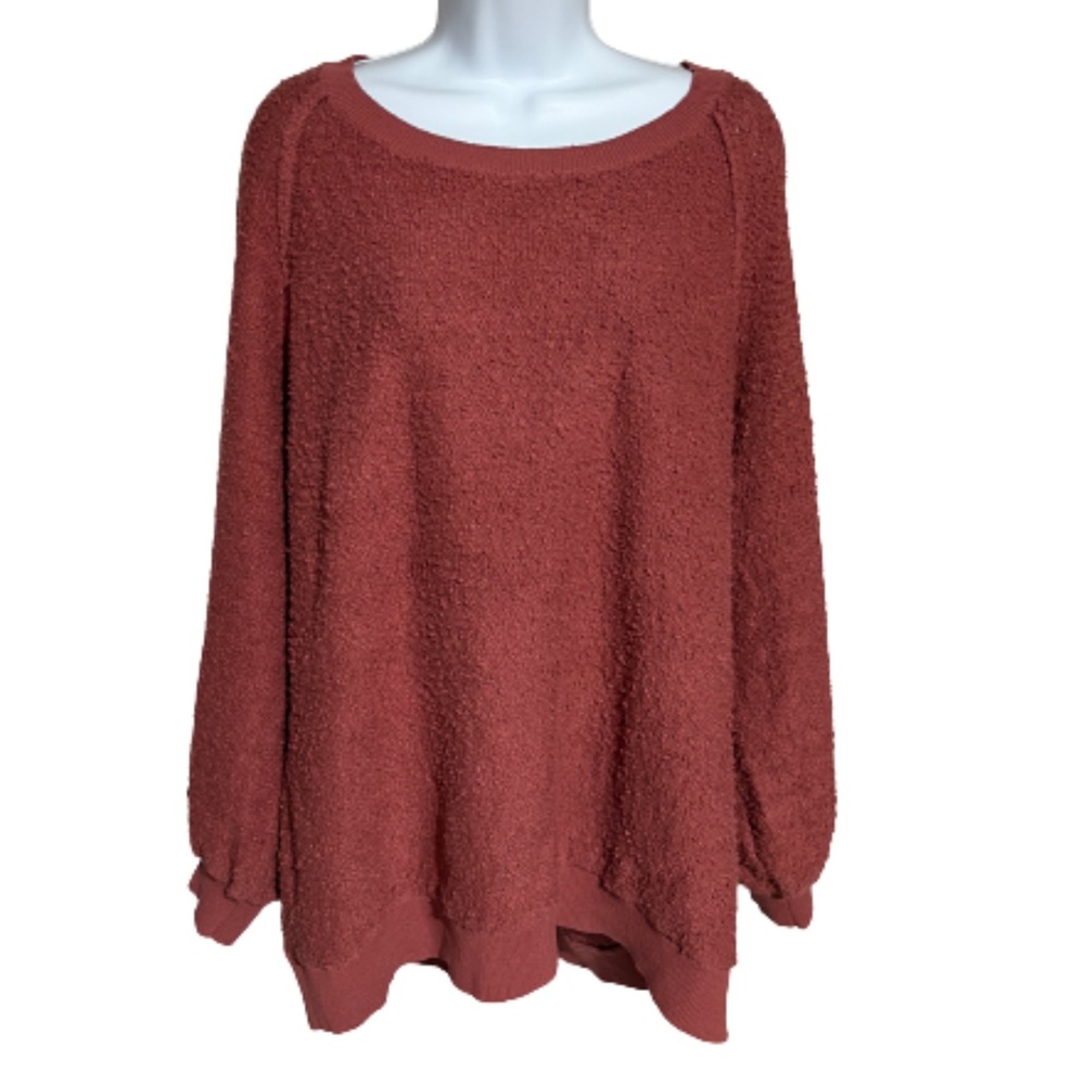 By Together Rust Crew Neck Sweater